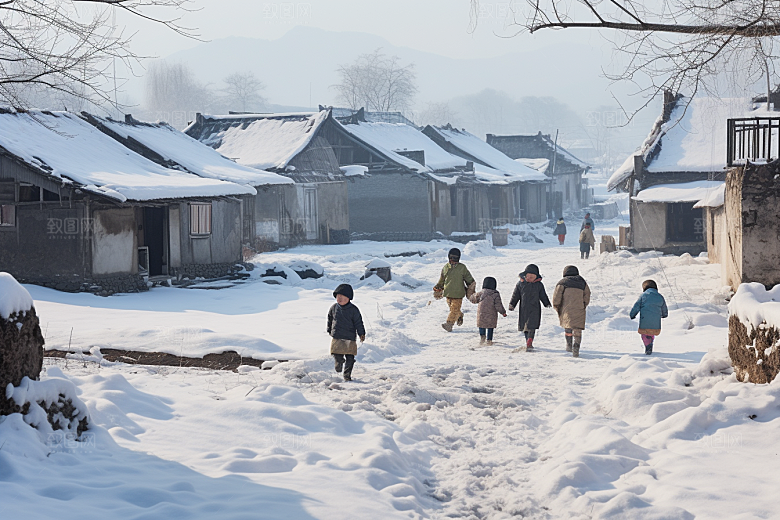 东北雪乡北方哈尔滨素材