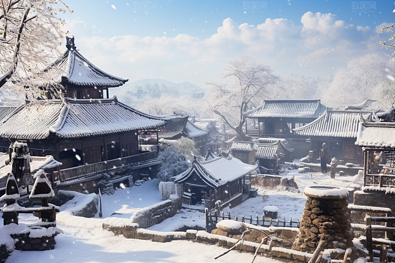 东北雪乡北方高清素材