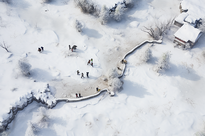 东北雪乡旅游高清素材
