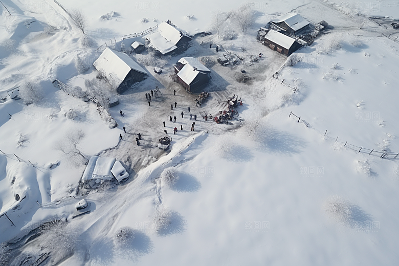 东北雪乡高清旅游素材