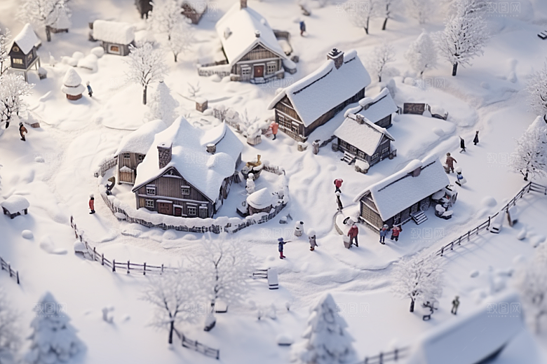 东北雪乡旅游北方素材