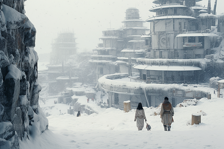 东北雪乡哈尔滨高清素材