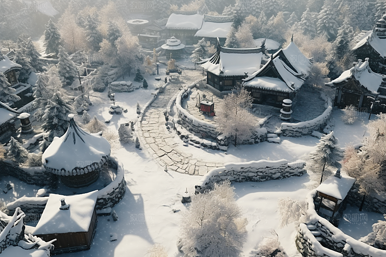 东北雪乡哈尔滨景区素材