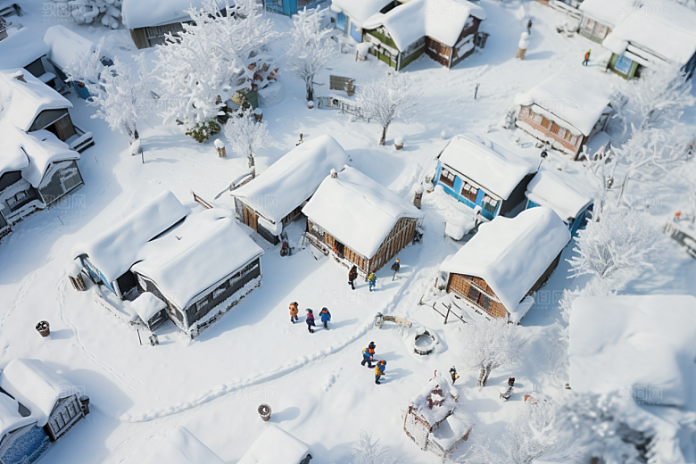 东北雪乡大雪北方素材
