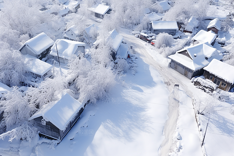 东北雪乡哈尔滨高清素材