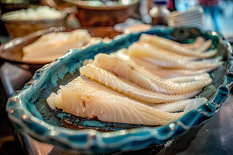 鳕鱼鱼类食材摄影图