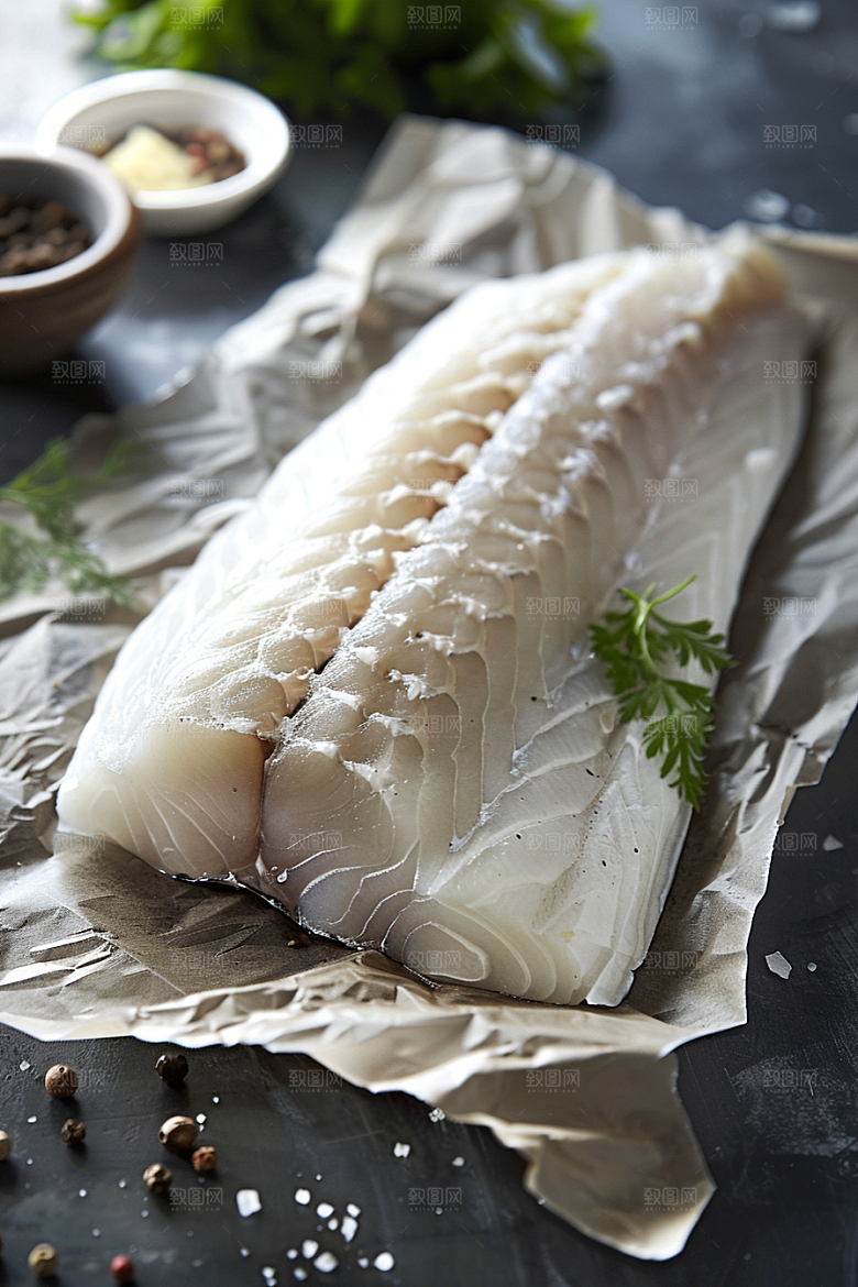 鳕鱼食材高清摄影图
