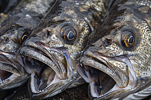 鳕鱼海鱼鱼类摄影图