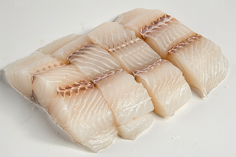 鳕鱼食材美食摄影图
