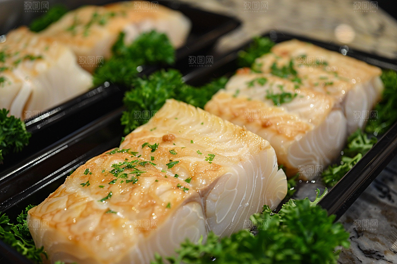 鳕鱼美食高清摄影图
