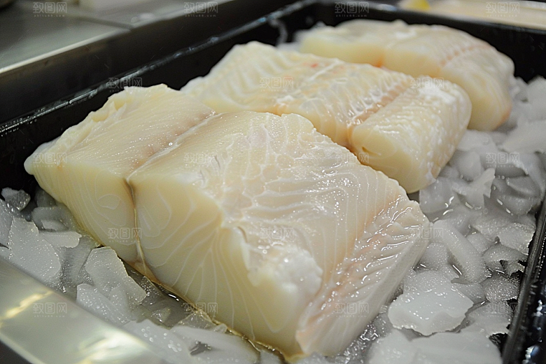 鳕鱼美食海鲜摄影图