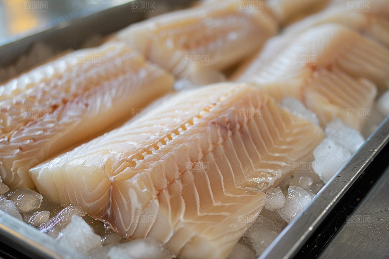 鳕鱼食材海鲜摄影图