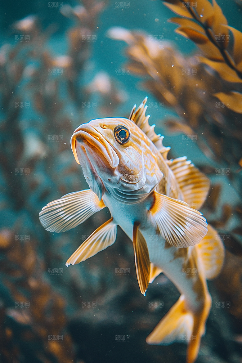 鳕鱼鱼类海鲜摄影图