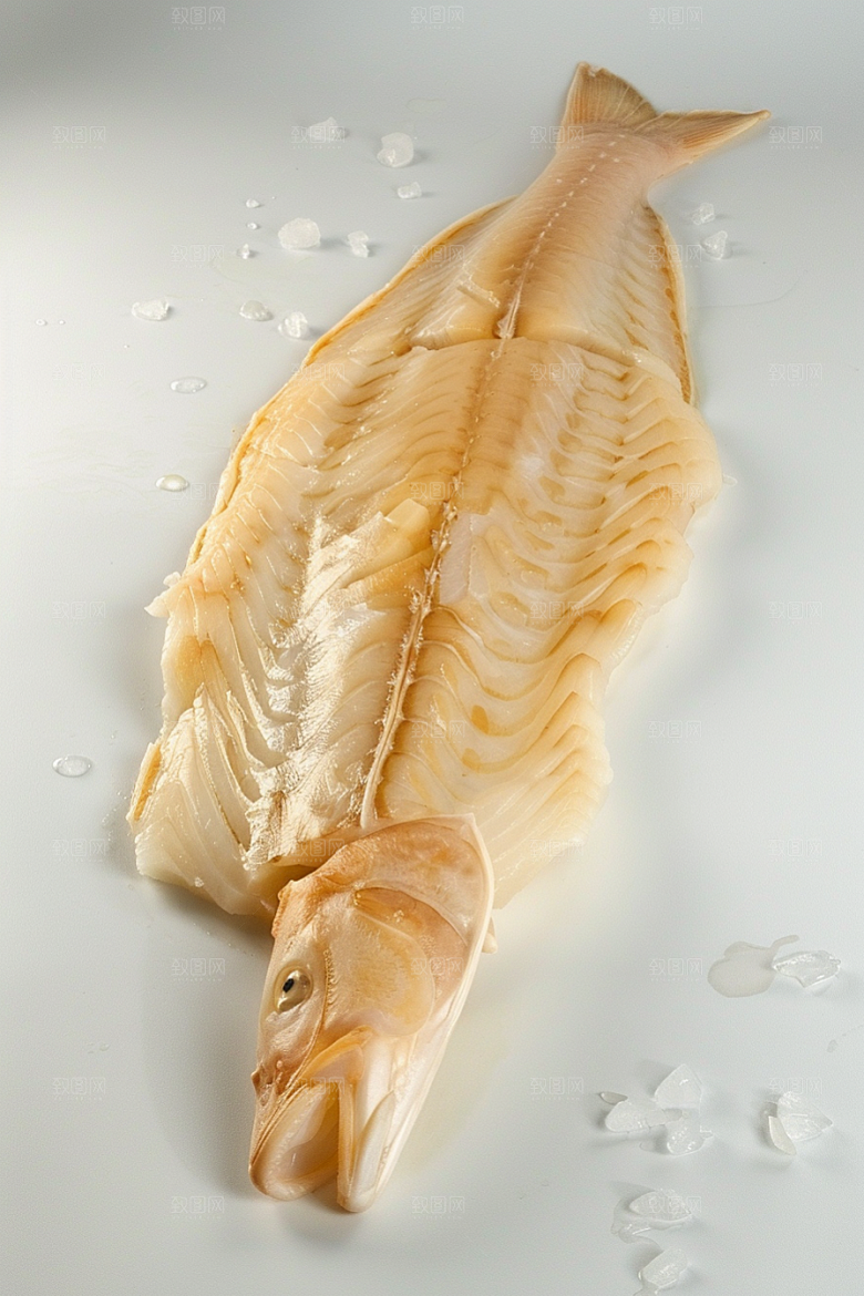 鳕鱼美食海鲜摄影图