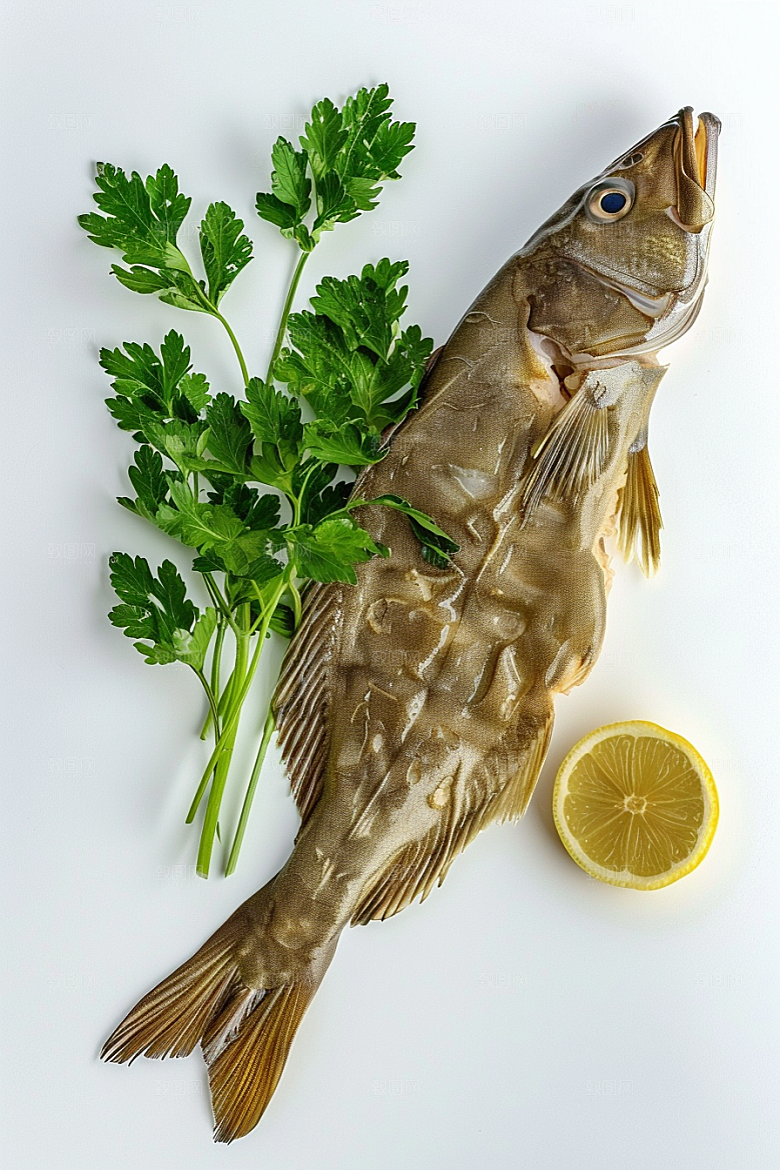 鳕鱼美食美味摄影图