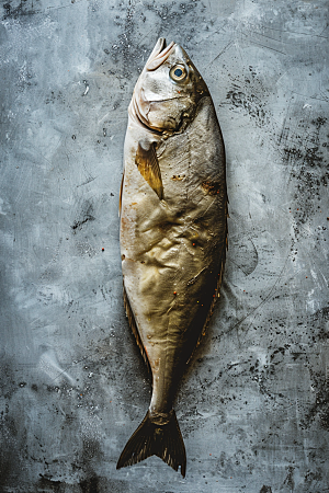 鳕鱼肉质细腻冰鲜摄影图