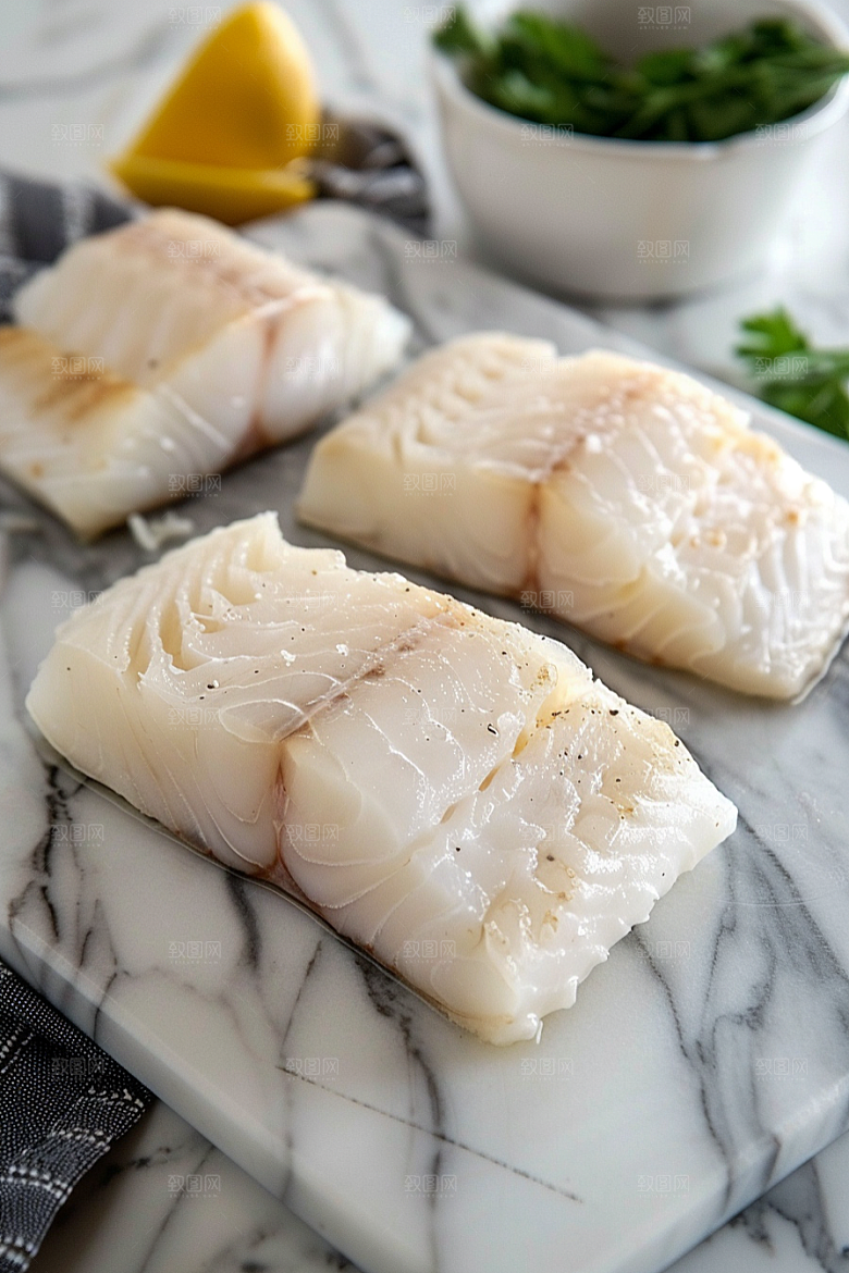 鳕鱼食材高清摄影图