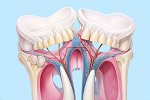 牙齿结构牙病防治医疗素材