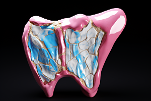 牙齿结构医疗口腔健康素材