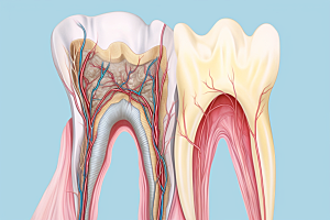 牙齿结构齿科口腔健康素材
