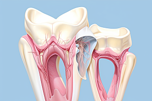 牙齿结构口腔健康医疗素材