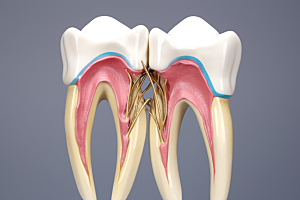 牙齿结构齿科牙病防治素材