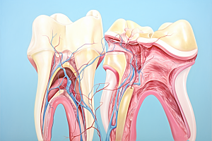 牙齿结构牙科口腔健康素材