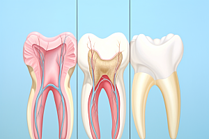 牙齿结构口腔健康医疗素材