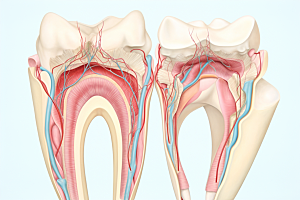 牙齿结构牙病防治口腔健康素材