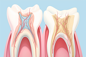 牙齿结构齿科牙病防治素材