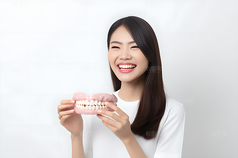 牙科广告人物看牙医人物肖像摄影图