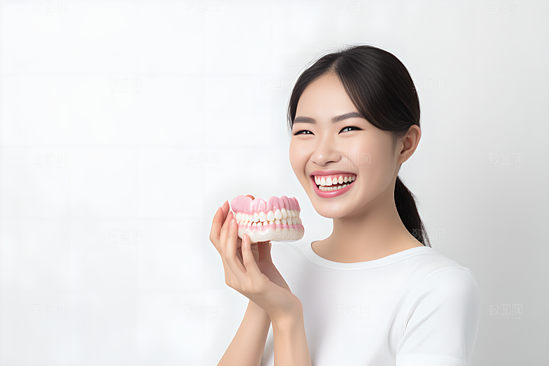 牙科广告人物人物肖像科普摄影图