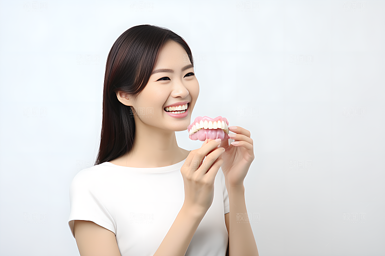 牙科广告人物口腔医院笑容摄影图