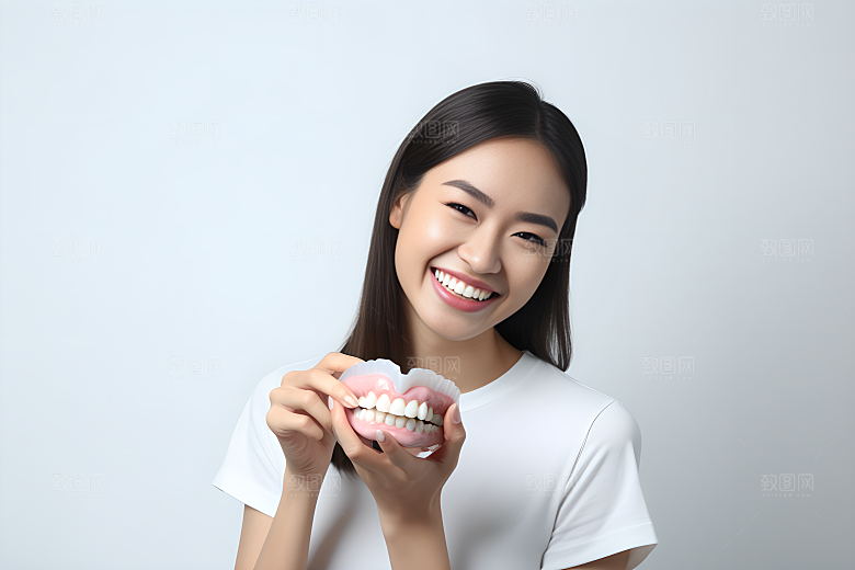 牙科广告人物人物肖像牙科诊所摄影图