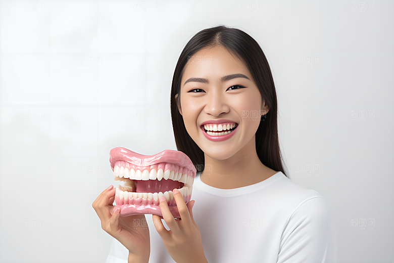 牙科广告人物人物肖像高清摄影图