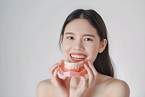 牙科广告人物看牙医牙科诊所摄影图