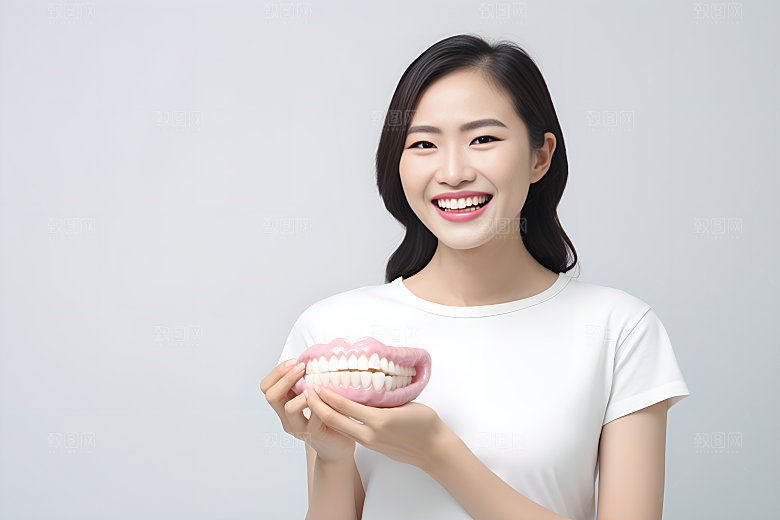 牙科广告人物科普口腔医院摄影图