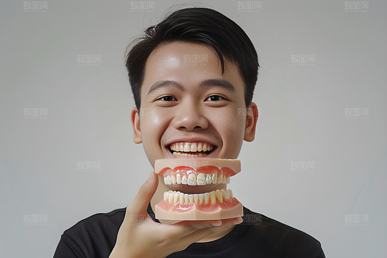 牙科广告人物高清人物肖像摄影图