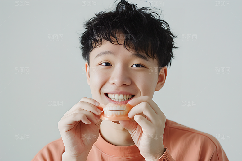 牙科广告人物人物肖像笑容摄影图