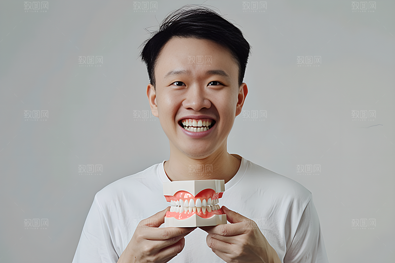 牙科广告人物高清人物肖像摄影图