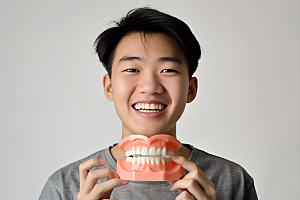 牙科广告人物牙科诊所人物肖像摄影图