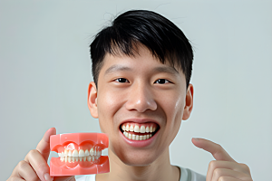 牙科广告人物牙病防治牙科诊所摄影图