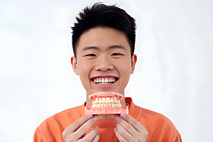 牙科广告人物高清人物肖像摄影图
