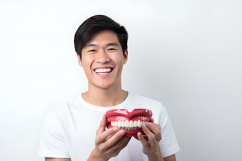 牙科广告人物人物肖像科普摄影图