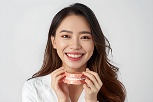 牙科广告人物牙病防治口腔医院摄影图