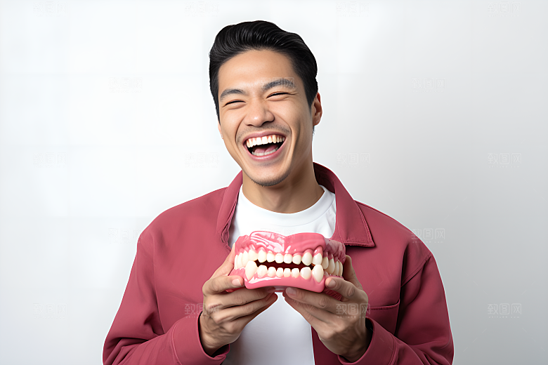 牙科广告人物人物肖像口腔医院摄影图
