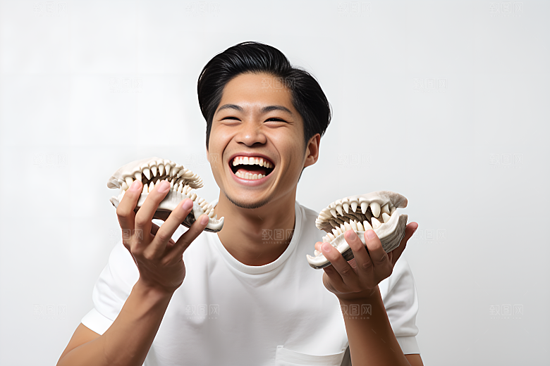 牙科广告人物科普人物肖像摄影图
