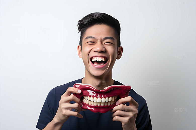 牙科广告人物科普口腔医院摄影图