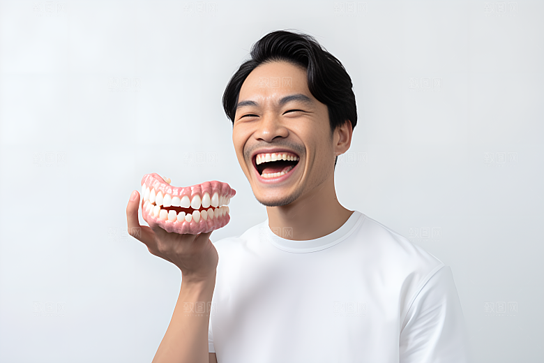 牙科广告人物口腔医院人物肖像摄影图