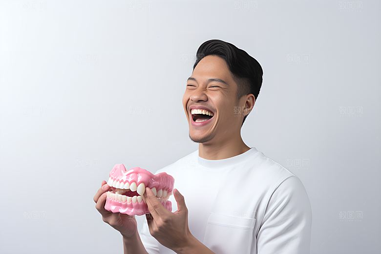 牙科广告人物看牙医人物肖像摄影图